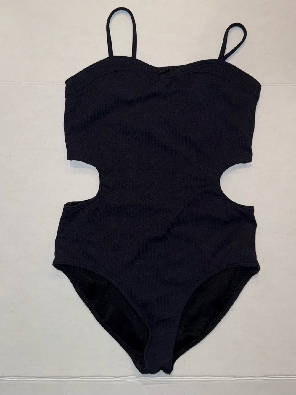 abercrombie kids Black Cutout One-Piece Swimsuit